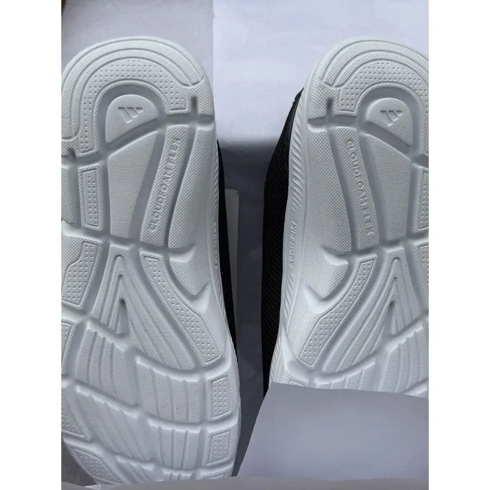Adidas Arch Rise Cloudfoam Flex Laces Black Sneakers Women's 8 Wide Fit NWT